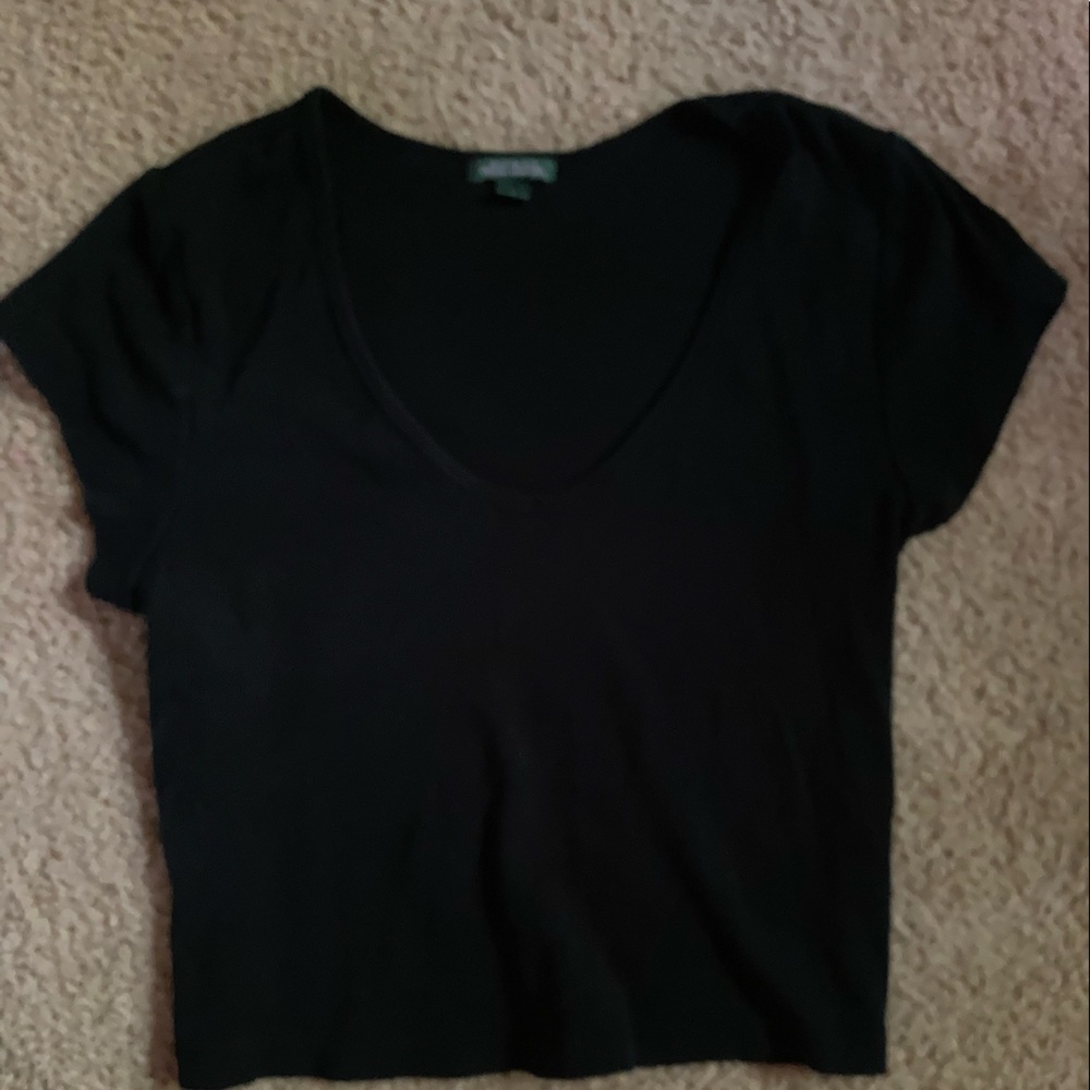 Black crop top